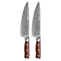2 Damascus knives